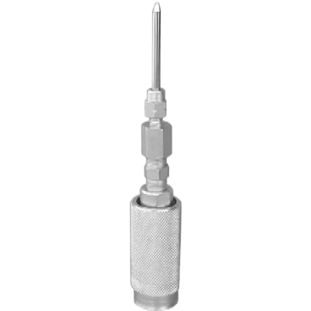 American Forge & Foundry Narrow Needle Grease Gun Adapter, Locking Sleeve, 1-1/2" 8022